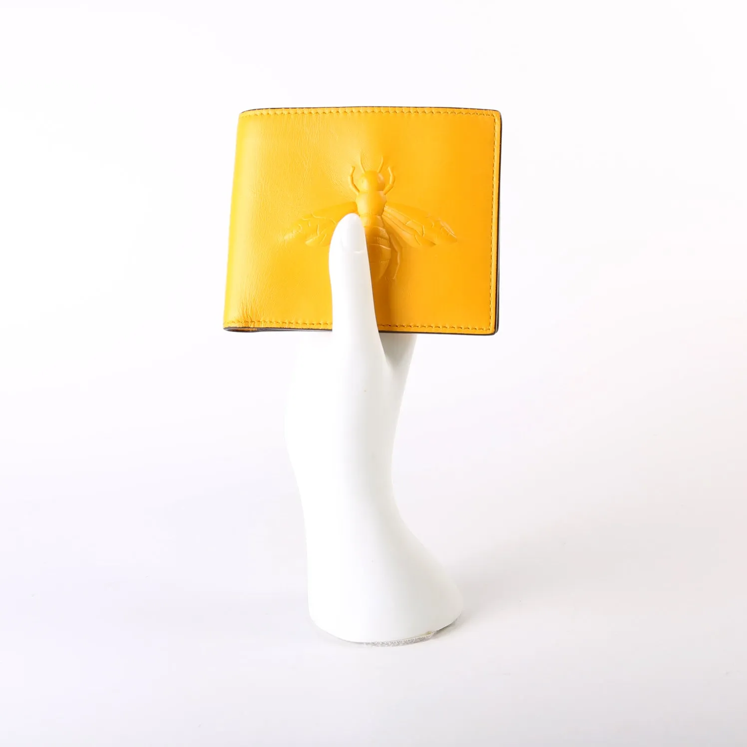 451179 Leather Bee Bifold Yellow