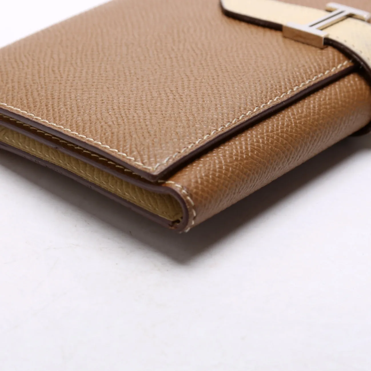 Bearn Trifold Wallet Epsom Leather Brown