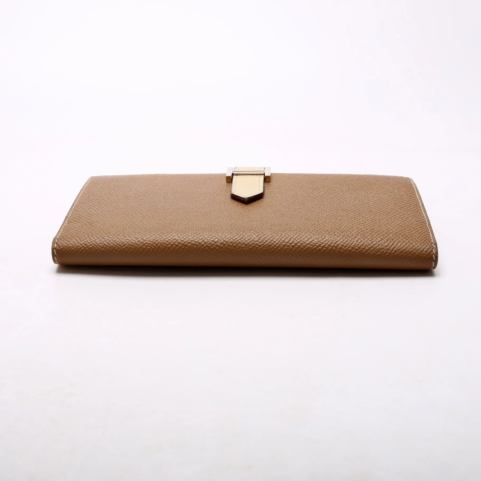 Bearn Trifold Wallet Epsom Leather Brown