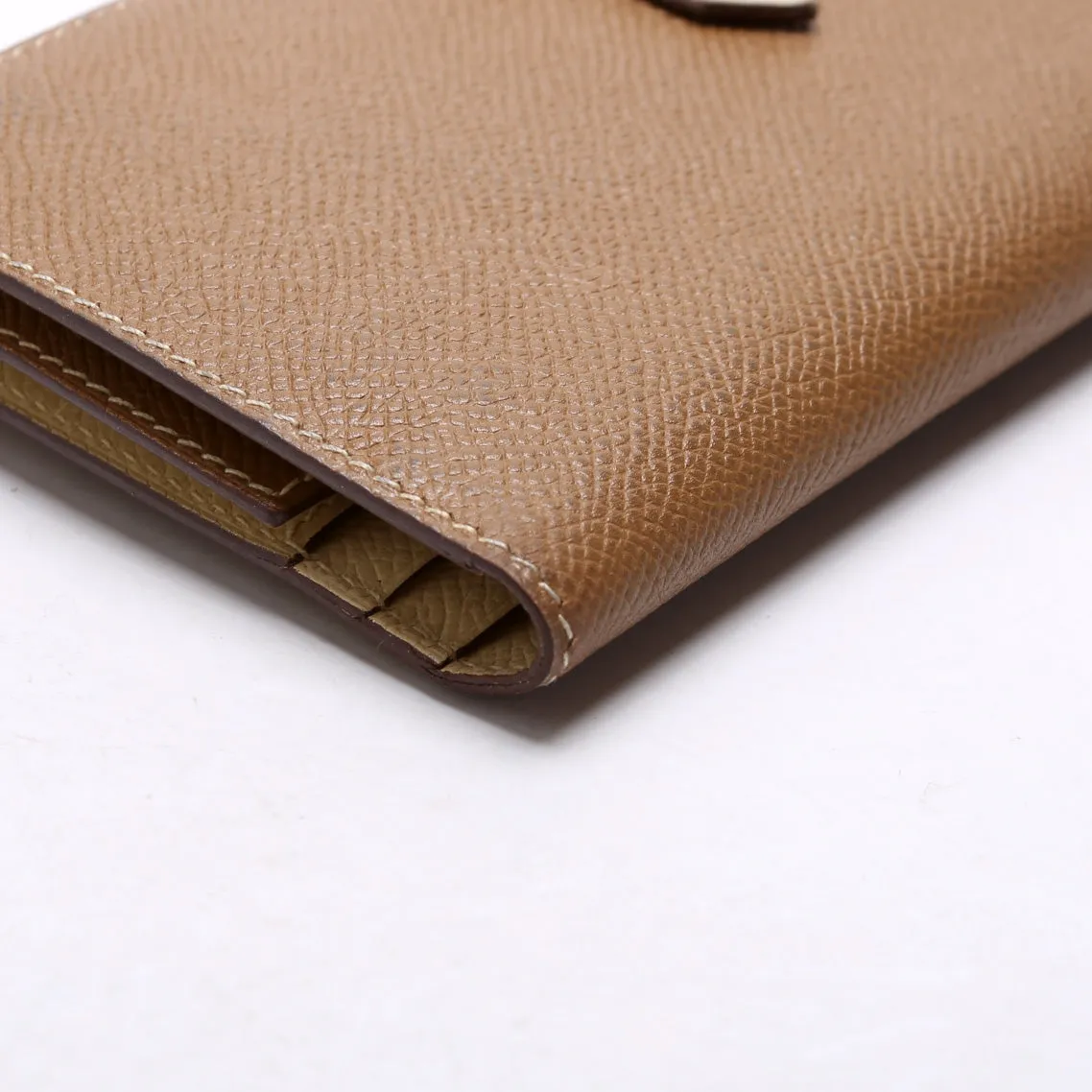 Bearn Trifold Wallet Epsom Leather Brown