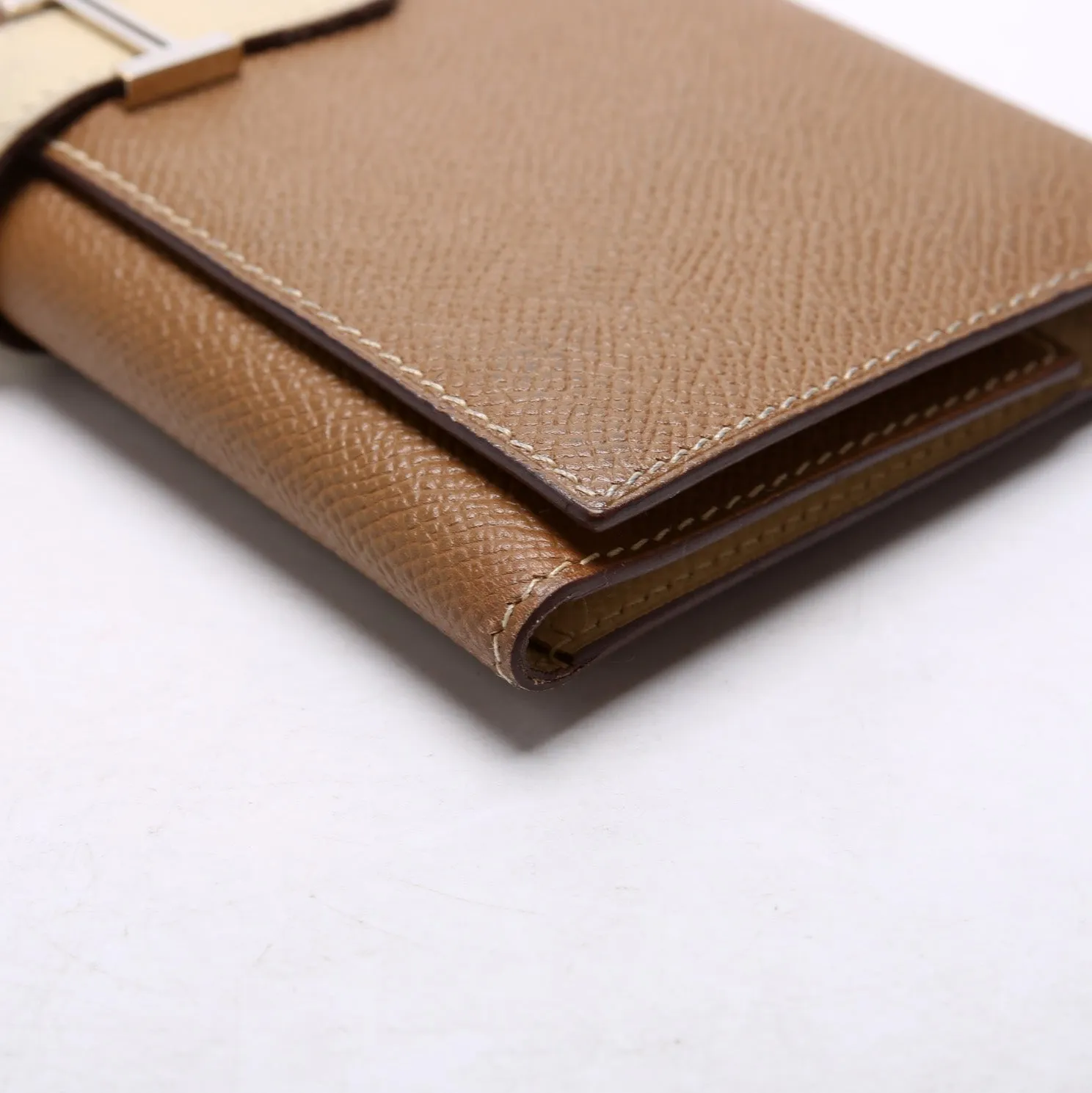 Bearn Trifold Wallet Epsom Leather Brown