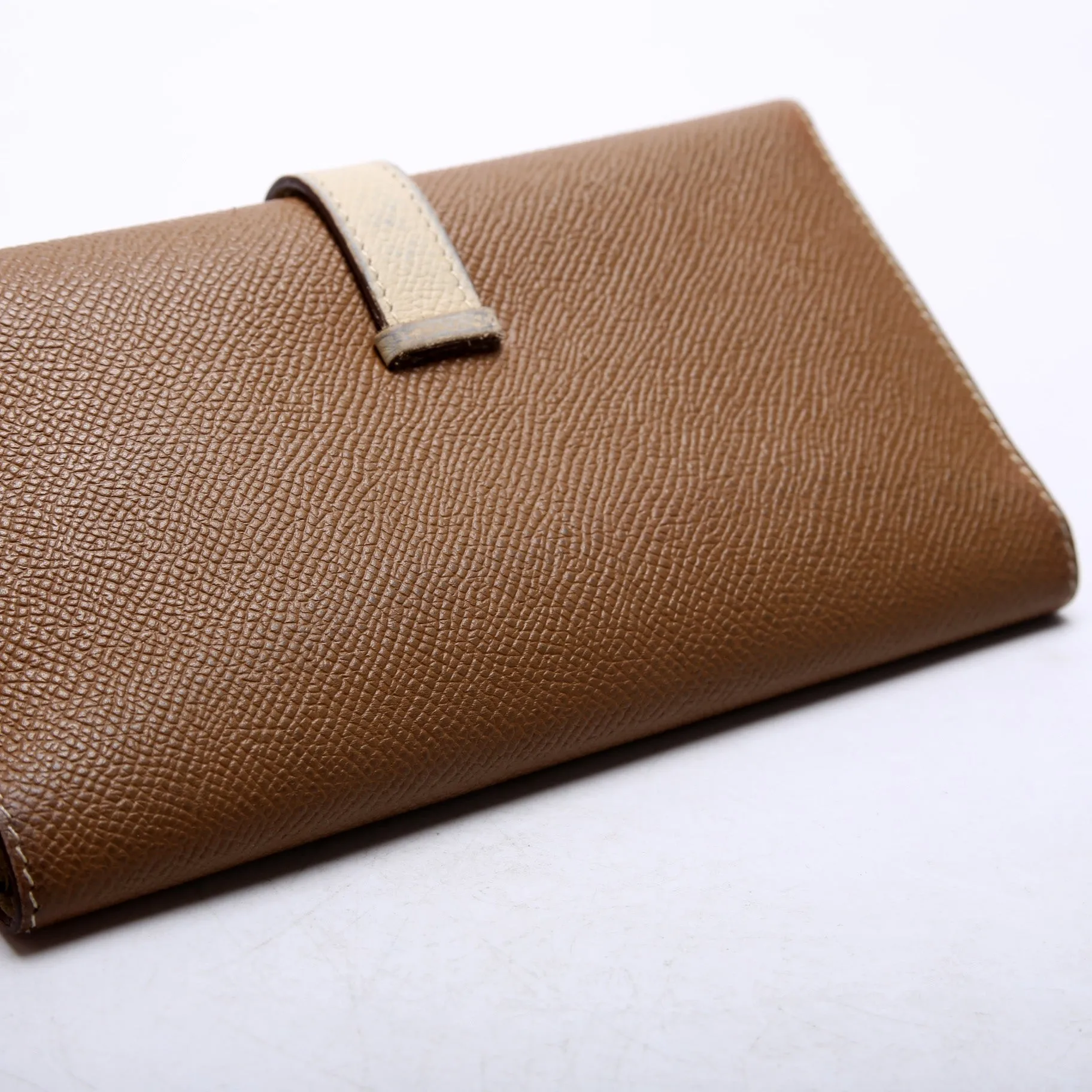 Bearn Trifold Wallet Epsom Leather Brown