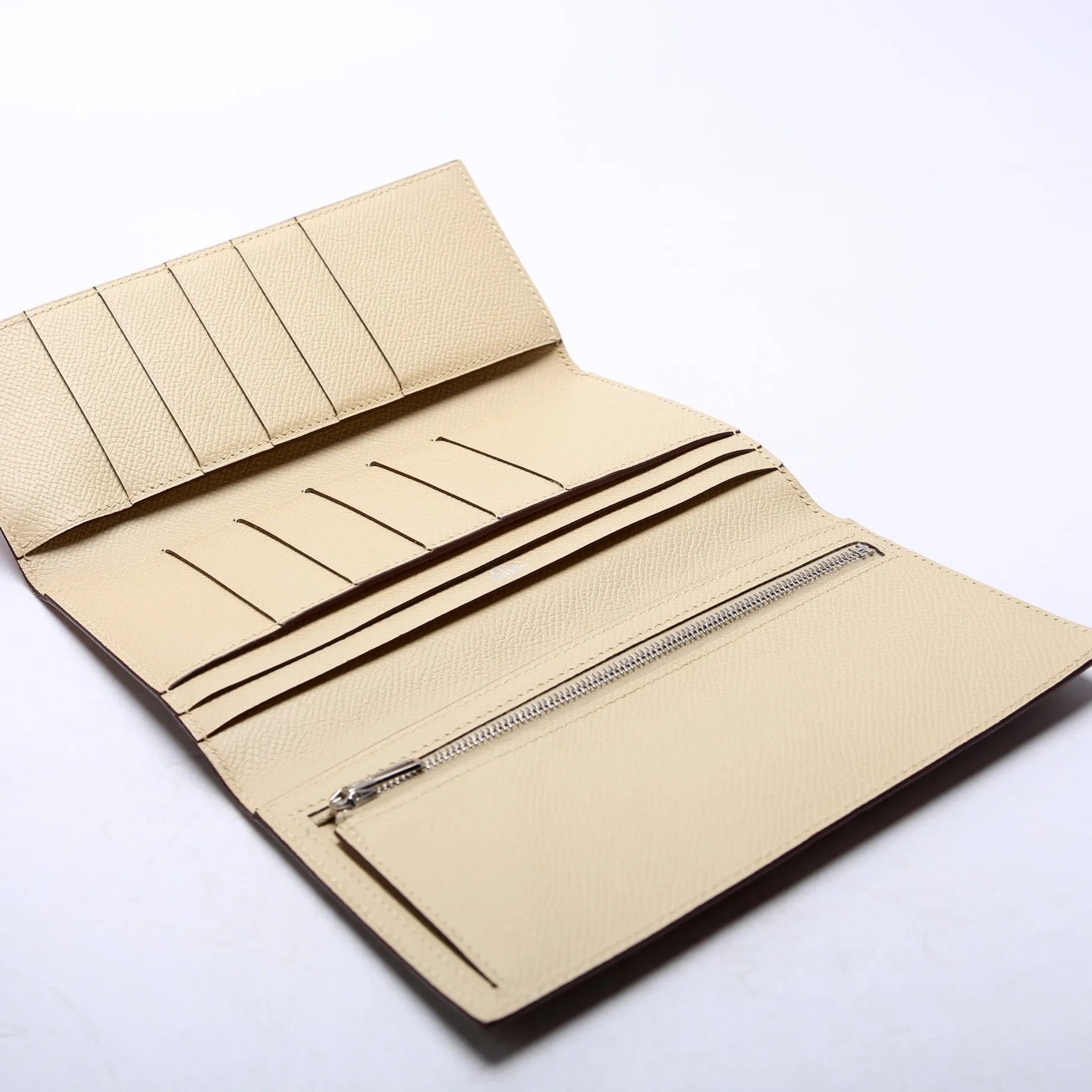 Bearn Trifold Wallet Epsom Leather Brown