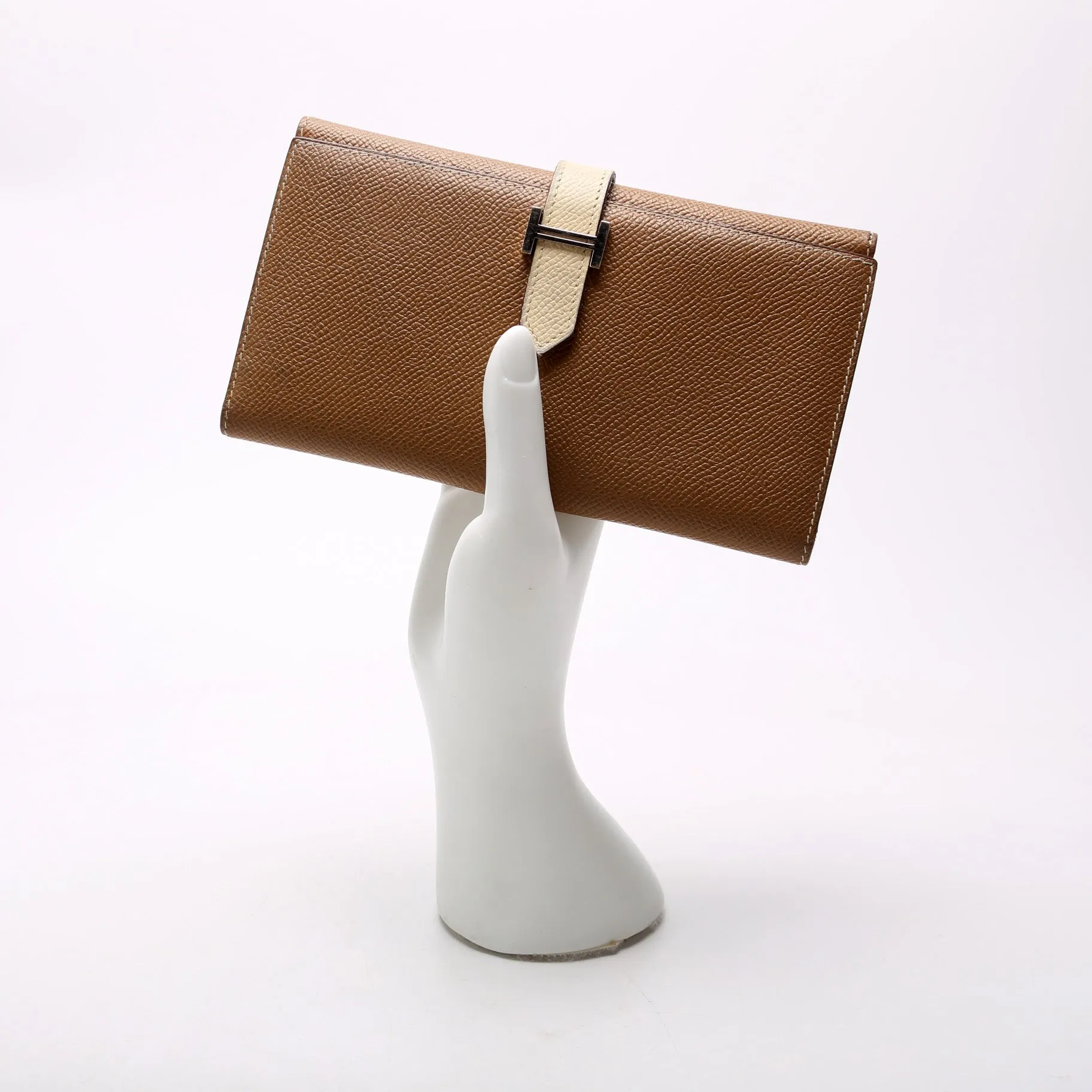 Bearn Trifold Wallet Epsom Leather Brown