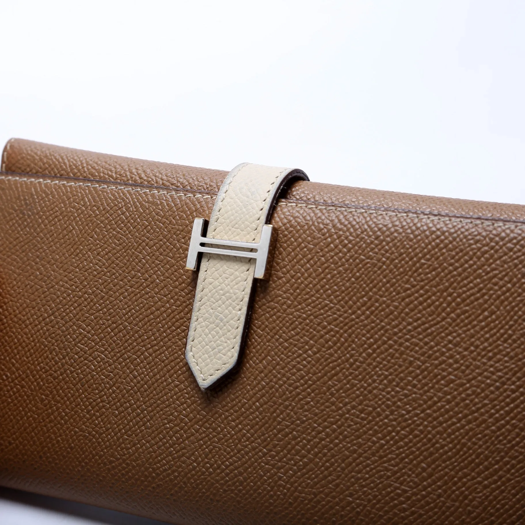Bearn Trifold Wallet Epsom Leather Brown