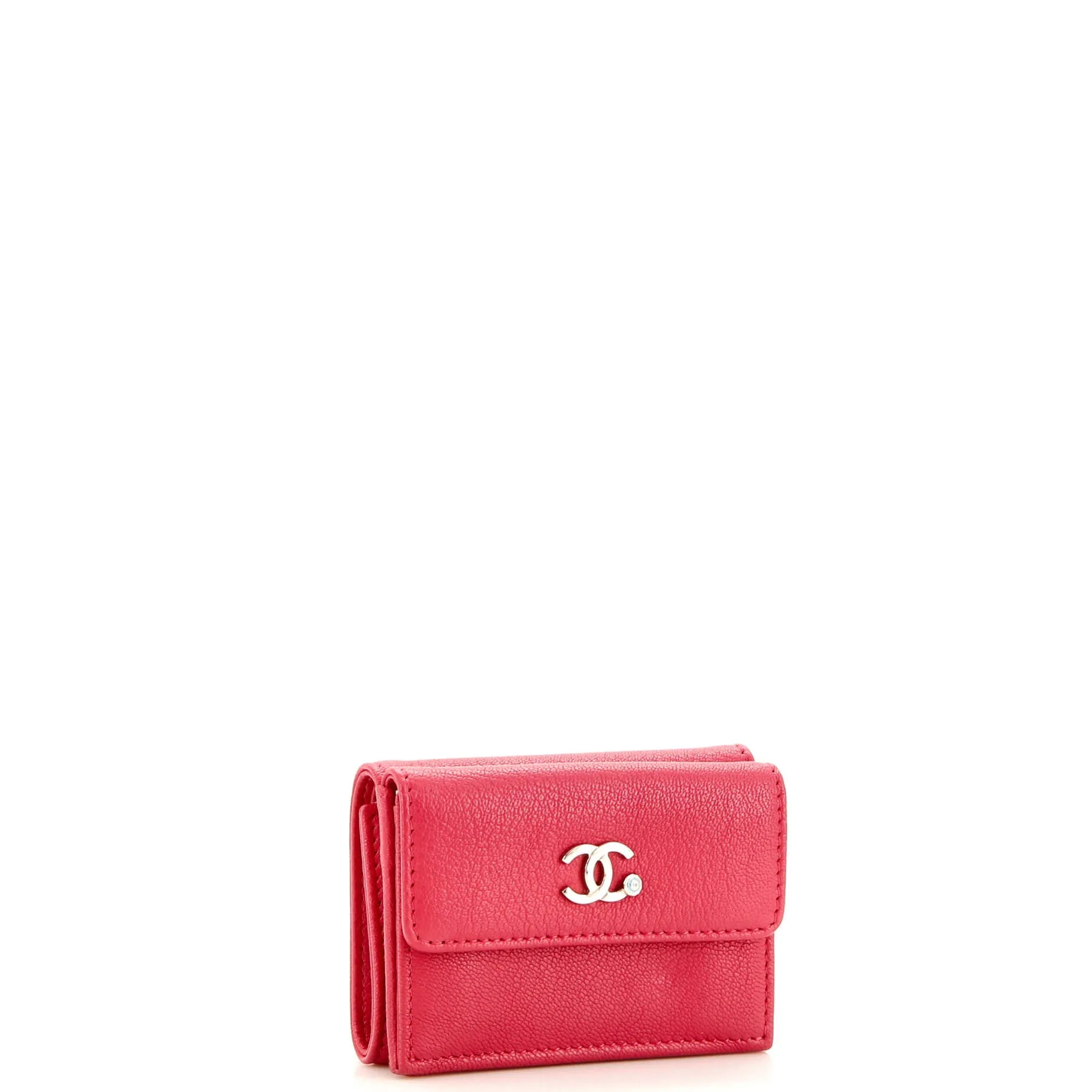 CC Trifold Flap Wallet Goatskin Small