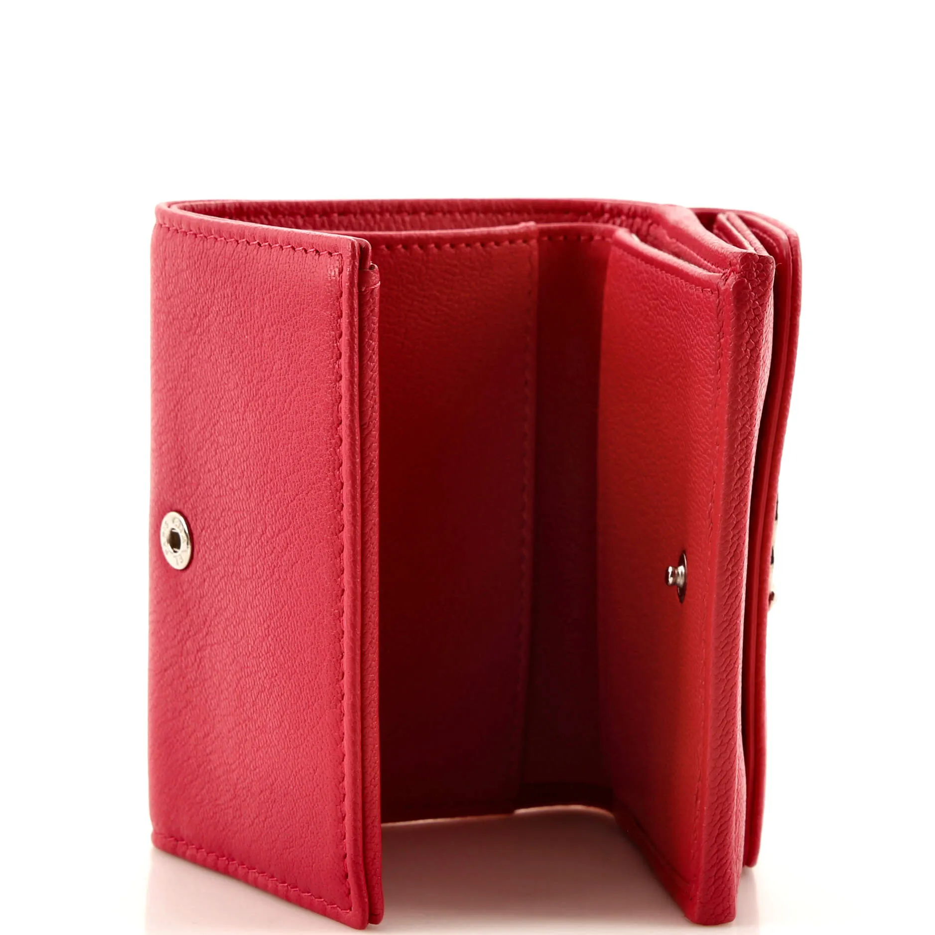 CC Trifold Flap Wallet Goatskin Small