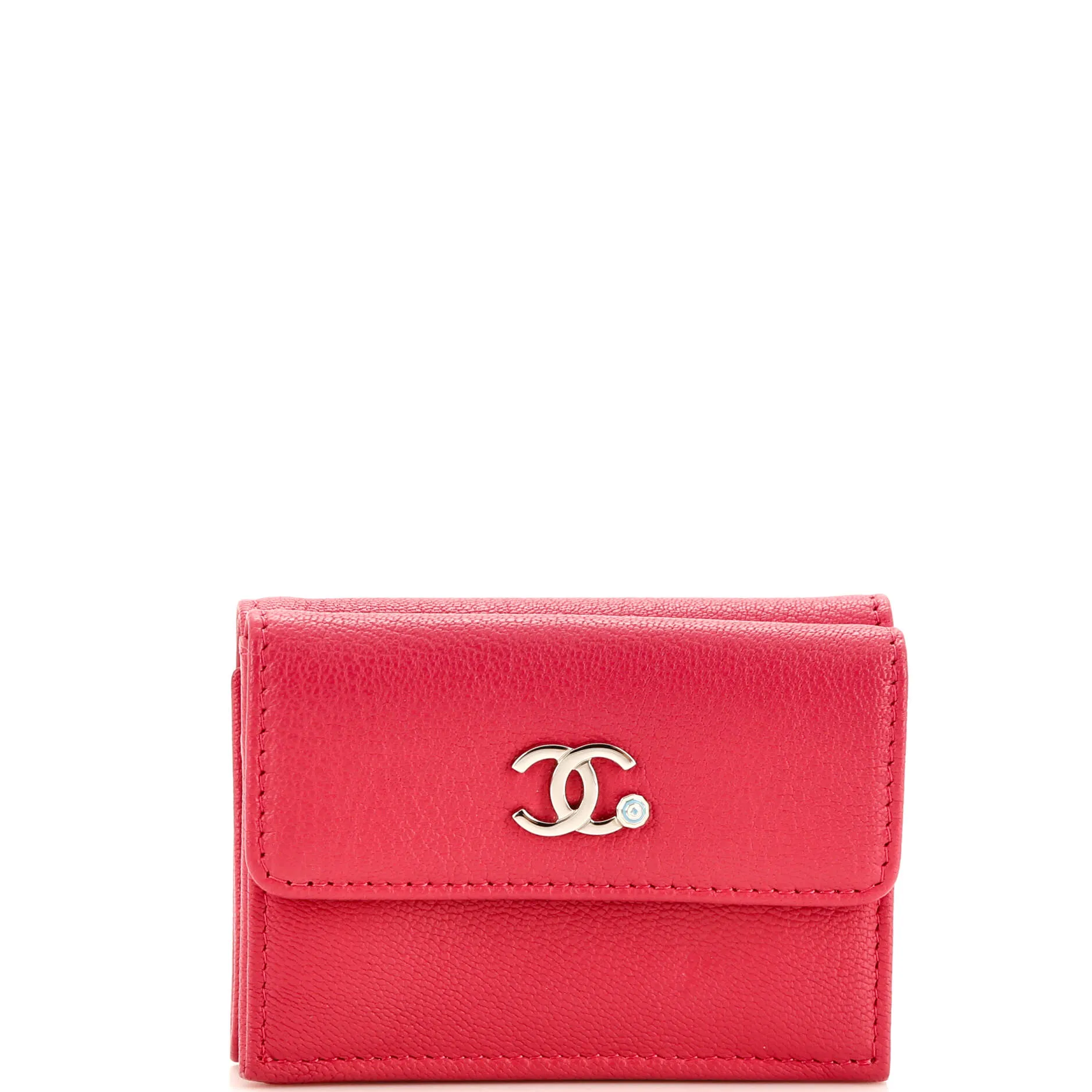 CC Trifold Flap Wallet Goatskin Small