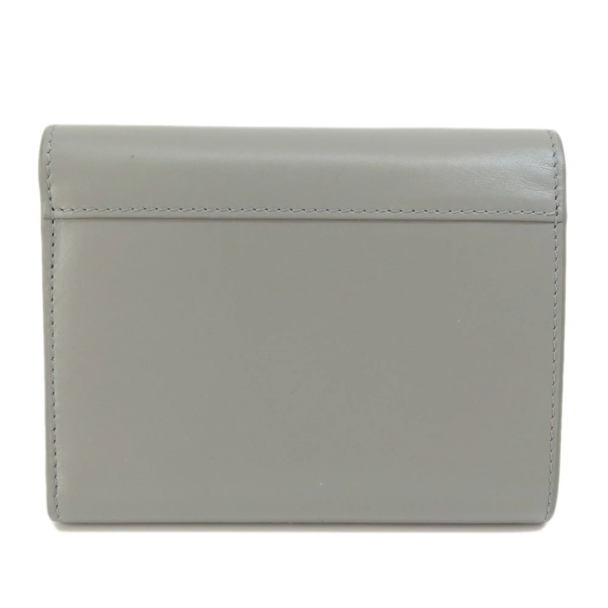 Celine C Hardware Bifold Wallet Leather Women's