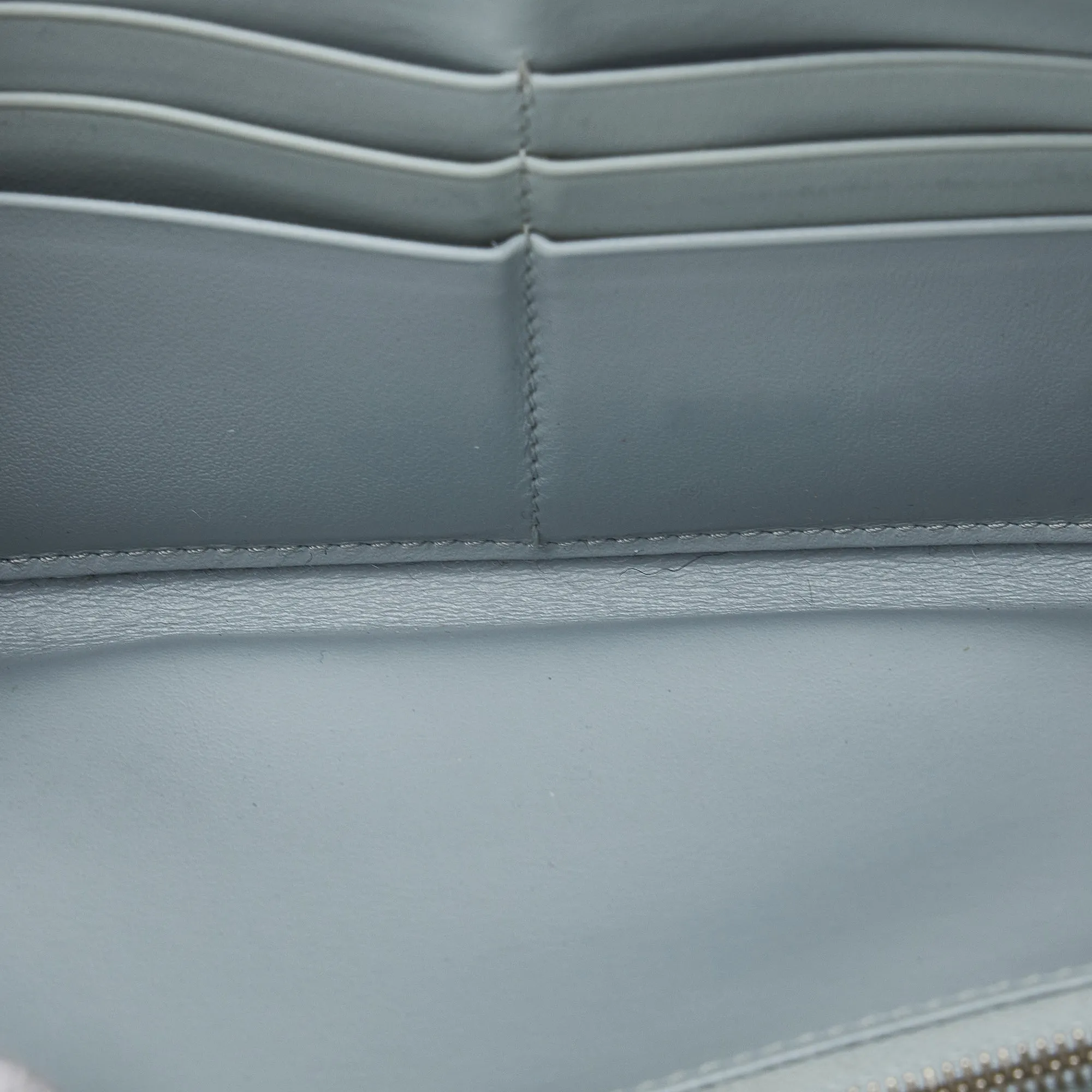 Celine Leather Zip Around Wallet Long Wallets