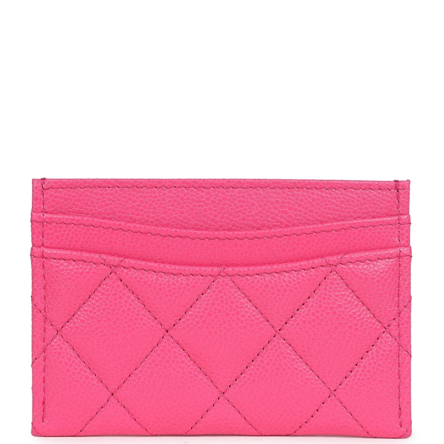 Chanel Card Holder Wallet Hot Pink Gold Hardware