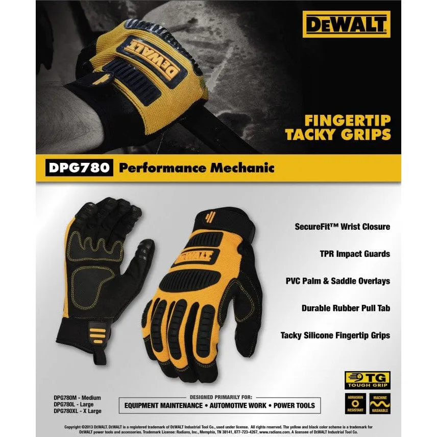 DeWalt DPG780 Performance Mechanic Work Gloves