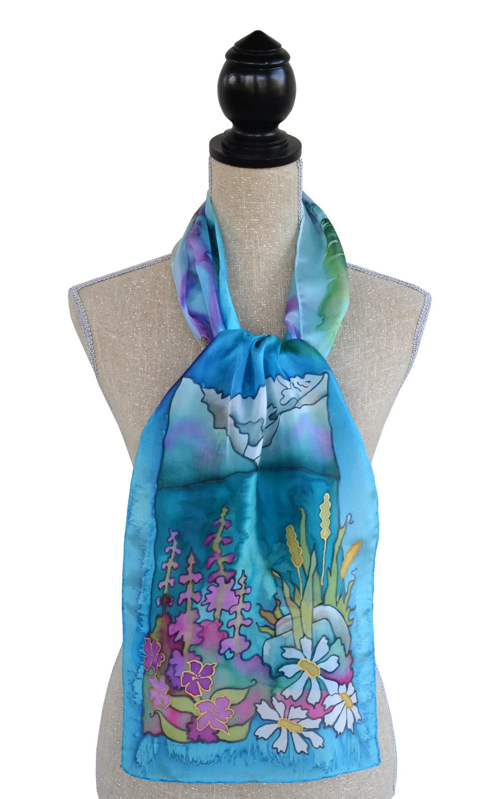 Mountain Flowers Scarf | 11"x60"