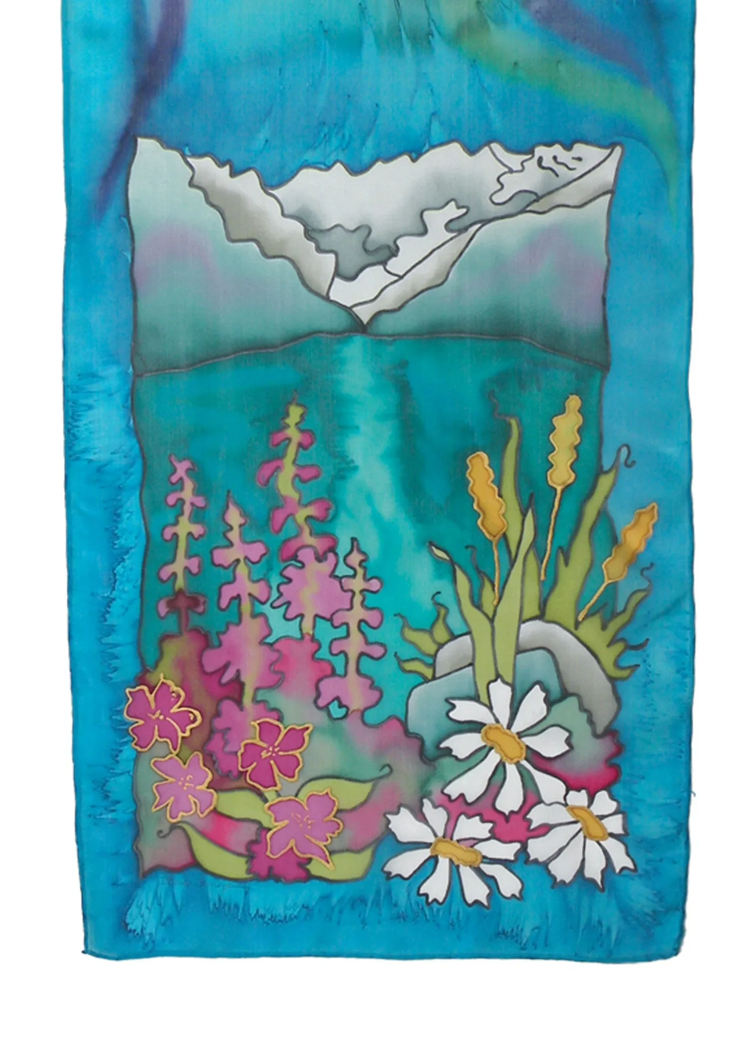 Mountain Flowers Scarf | 11"x60"