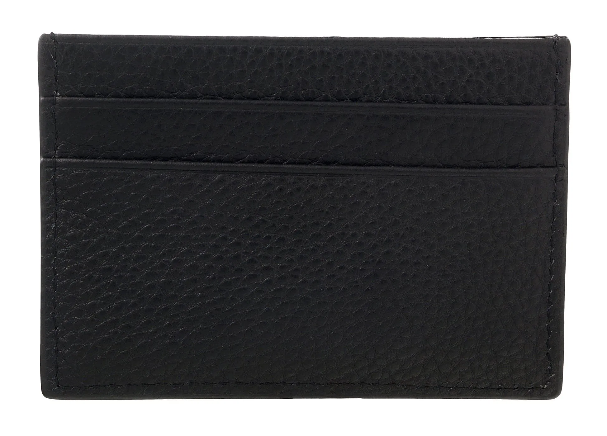 Versace Jeans Couture Black Signature Compact Wallet Cardholder